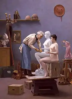 The Artist and His Model (1895) by Jean-Léon Gérôme