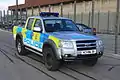 Gibraltar Police 4x4, notice the naval ('RN') number plate - all GDP vehicles carry military number plates