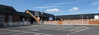 Glan-y-Mor School as seen from the front