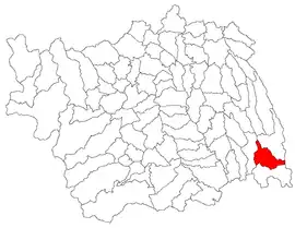 Location in Bacău County