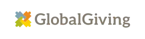 An icon of four people joining hands, followed by the word 'GlobalGiving'