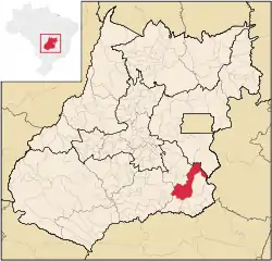 Location in Goiás  state