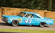 Richard Petty's 1967 Plymouth Belvedere at the Goodwood Festival of Speed in 2014