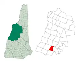 Location in Grafton County, New Hampshire