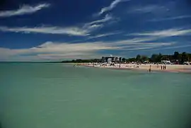 A summer day on the main beach in Grand Bend