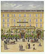 The now demolished Grand Hotel Nord on Vesterbrogade in Vesterbro (1905)