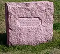 Granite Marker where Houston's horse was killed and he was wounded