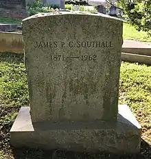 A gravestone.