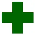 Alternate version of the first aid symbol