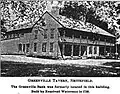 Greenville Tavern ca. 1900.  The front part of the tavern is demolished and only one back ell survives today