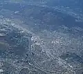 Wilson and Harding Golf Courses (center, far left), Griffith Park, Los Angeles, California