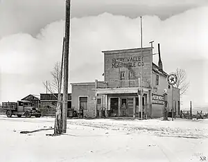 Emery Valley Mercantile Co. store in Widtsoe, 1936