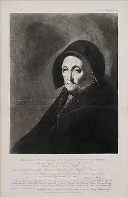 Engraving of Katherine, Countess of Desmond