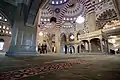 People pray together in the mosque in Russia.