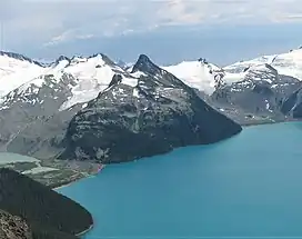 Guard Mountain (centre) with Deception Peak to immediate left