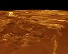 Eistla Regio featuring Gula Mons reprojected in 3D from stereo data