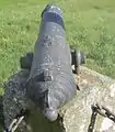 A gun (detail) at the Gunboat War Memorial