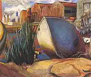 Barca en la ribera (Boat on the Riverbank), 1929,  Ministerio de Relaciones Exteriores, Comercio Internacional y Culto, Buenos Aires