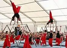 Impression of the 2007 World Gymnaestrada in Vorarlberg