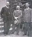 Gyorche Petrov, Arseni Yovkov and Georgi Pop Hristov