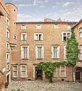 The courtyard, and the west facade