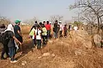 A rock walk underway