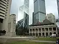 Statue Square abuts Connaught Road in May 2006