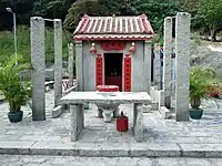 Rebuilt Tin Hau Temple in the new Chek Lap Kok Village.