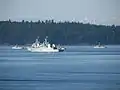 HMCS Edmonton with YAG boats (2006)