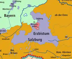 Berchtesgaden Provostry and Archbishopric of Salzburg, 1789