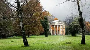 Ruins of the destroyed Habsburg palace