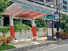 Trans Semanggi Suroboyo Bus stop shelter in Surabaya, Indonesia