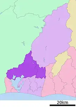 Location of Hamana-ku in  Shizuoka