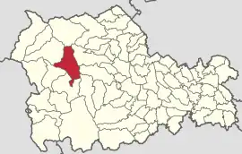 Location in Neamț County