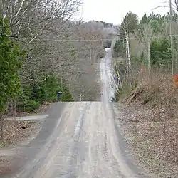 Looking east on Churchill Avenue in Happy Valley