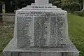 Harlington's war memorial, 1914-18 side.