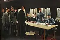 The Signing of the Armistice, Nov. 11th, 1918