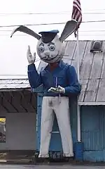 Harvey statue at Harvey Marine in Aloha, Oregon, US