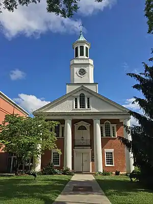 The Hawkins County Courthouse in Rogersville, built c. 1836, is the oldest courthouse in Tennessee