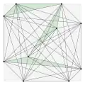 10 points in a square, 3 of 16 minimal triangles shaded (
  
    
      
        A
        ≈
        0.0465
      
    
    {\displaystyle A\approx 0.0465}
  
)