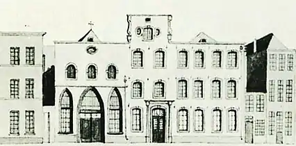 Heiliggeisthaus, around 1170 and "Hacht" (picture before 1840)