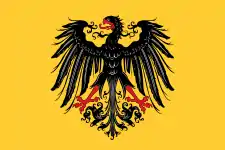 The banner of the Holy Roman Empire (15th century). The black, yellow and red colors reappeared first in 1848 and then in the 20th century in the German flag.