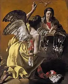 The Annunciation (1624), 134 x 85 cm, Whitfield Fine Art, London, London