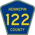 County Road 122 marker