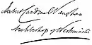 Herbert Vaughan's signature