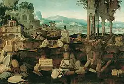 Herman Posthumus, Landscape with ruins