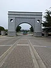 Entrance gate to Hillside Gardens