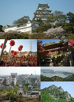 Himeji CastleNada Fighting Festival, Engyō-jiView from the castle, Ieshima, Mt. Seppiko