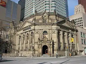 The Hockey Hall of Fame is at the corner of Front and Yonge Streets in downtown Toronto. The same building also houses the IIHF Hall of Fame.