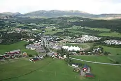 Aerial view of the village